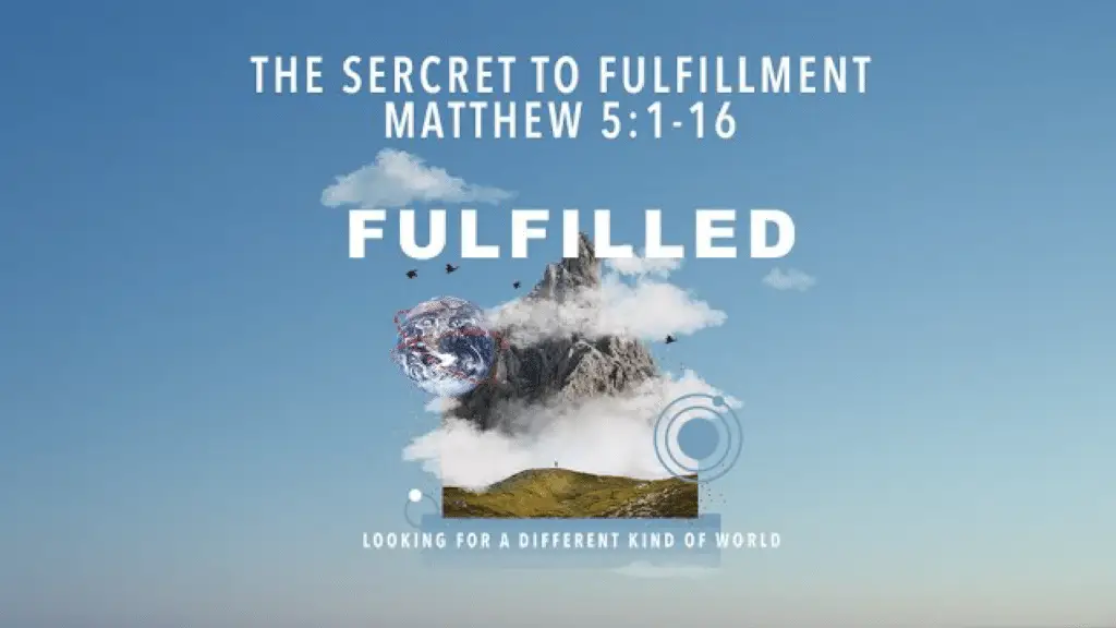 The Secret To Fulfillment